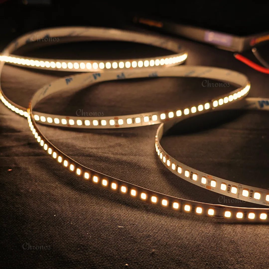 Luxe 180 LED 8mm LED Strip Lights - Warm White 24V - CRI90+ Sanan 2835 LED - 10m Roll