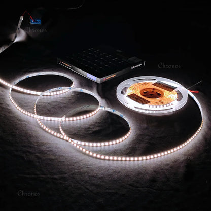 Luxe 120 LED 8mm LED Strip Lights - Natural White 24V - CRI90+ Sanan 2835 LED - 10m Roll