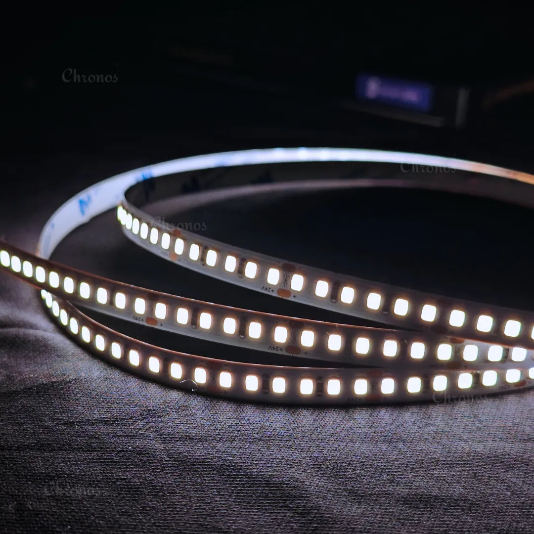 Luxe 180 LED 8mm LED Strip Lights - Cool White 24V - CRI90+ Sanan 2835 LED - 10m Roll