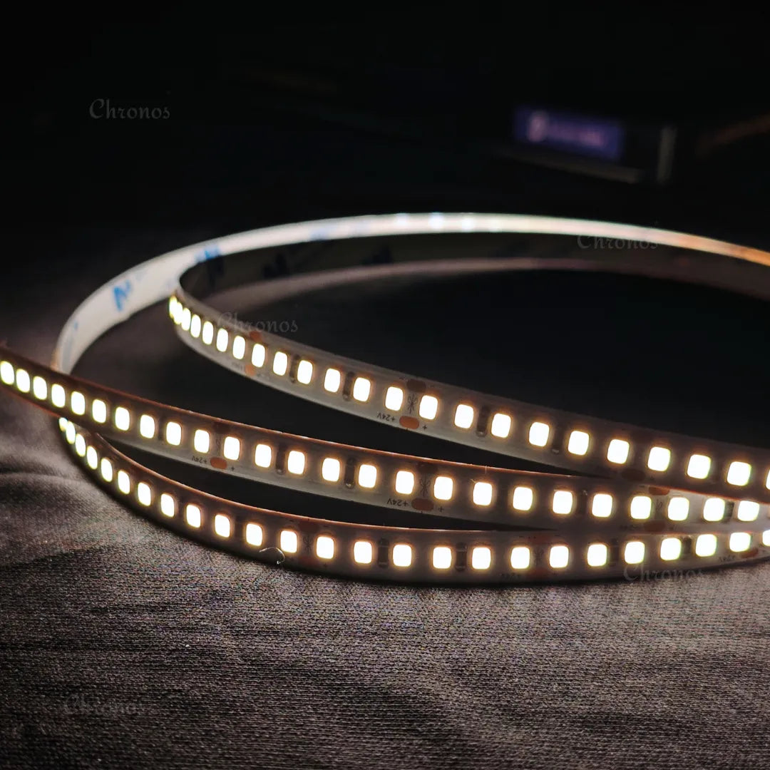 Luxe 180 LED 8mm LED Strip Lights - Natural White 24V - CRI90+ Sanan 2835 LED - 10m Roll