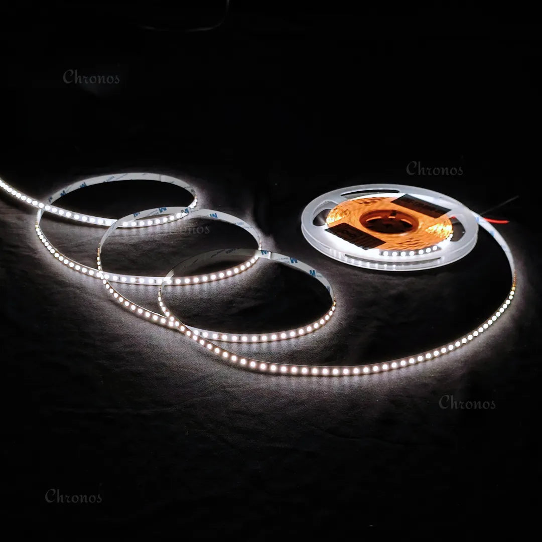 Luxe 120 LED 8mm LED Strip Lights - Natural White 24V - CRI90+ Sanan 2835 LED - 10m Roll
