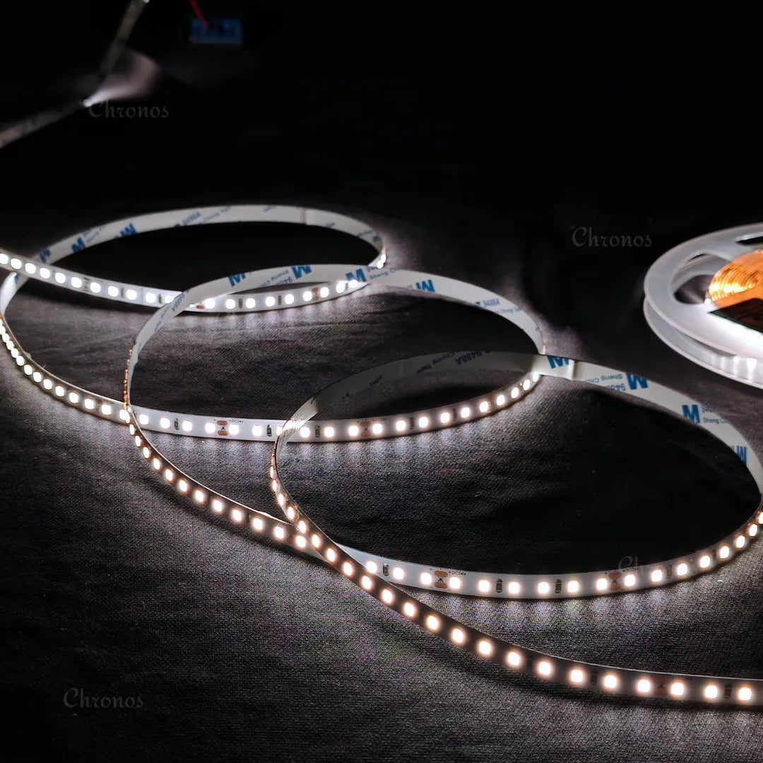 Luxe 120 LED 8mm LED Strip Lights - Natural White 24V - CRI90+ Sanan 2835 LED - 10m Roll
