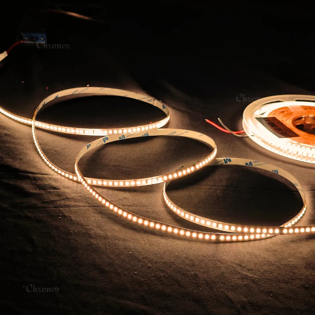 Luxe 180 LED 8mm LED Strip Lights - Warm White 24V - CRI90+ Sanan 2835 LED - 10m Roll