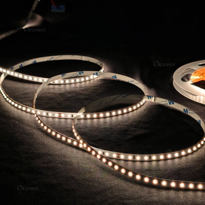 Luxe 120 LED 8mm LED Strip Lights - Warm White 24V - CRI90+ Sanan 2835 LED - 10m Roll