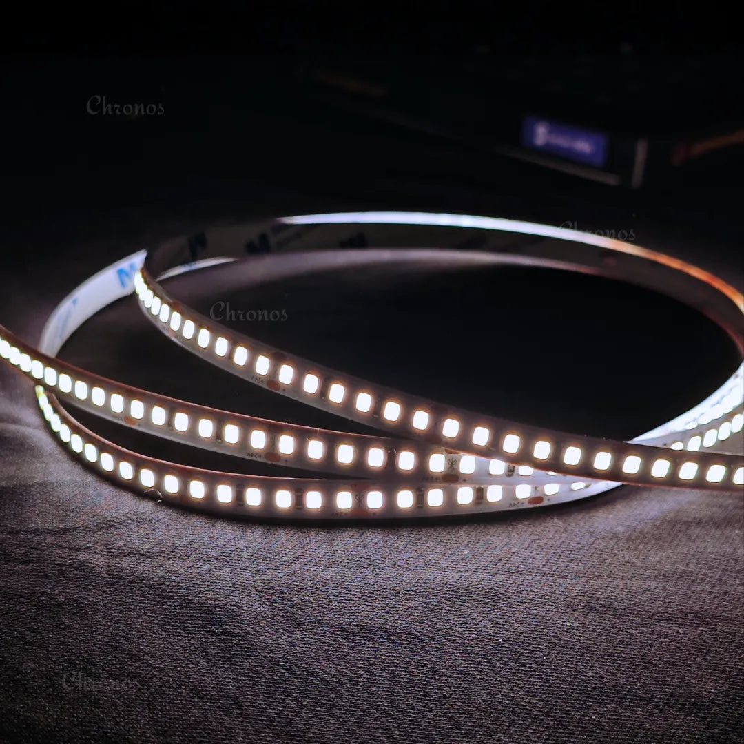 Luxe 180 LED 8mm LED Strip Lights - Cool White 24V - CRI90+ Sanan 2835 LED - 10m Roll
