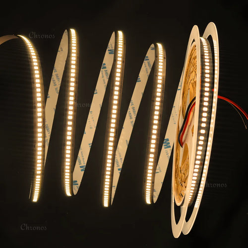 Luxe 240 LED 10mm LED Strip Lights - Warm White 24V - CRI90+ Sanan 2835 LED - IP20 - 10m Roll